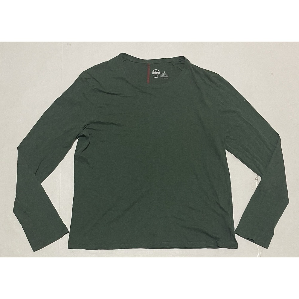 Janji Shirt Womens Size Large Green‎ Performance Running Jogging Gym Long Sleeve
